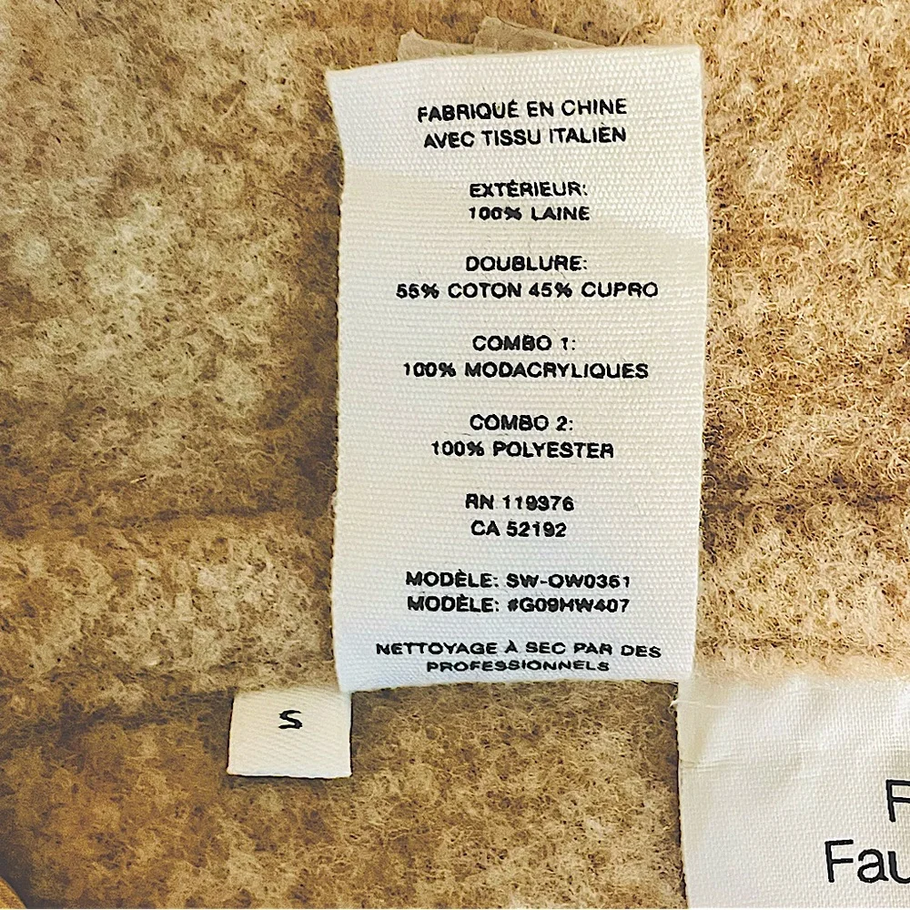 Helmut Lang Tan Trench Coat with Gold Fur Collar - Picture 15 of 16